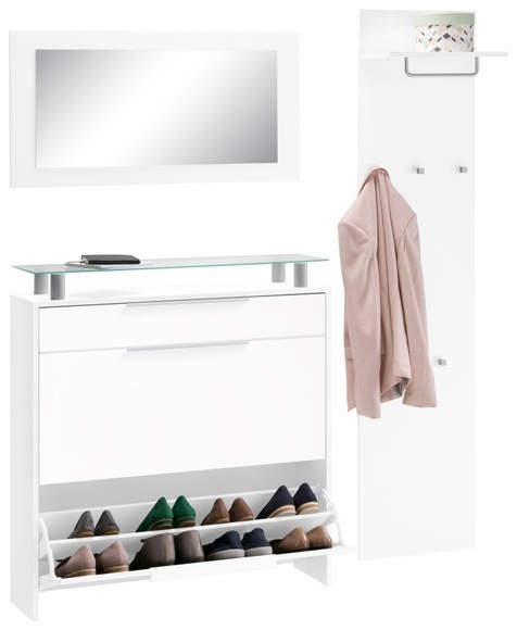 borchardt Möbel Garderoben-Set »Oliva«, (Set, 3 St.), hängender Schuhschrank