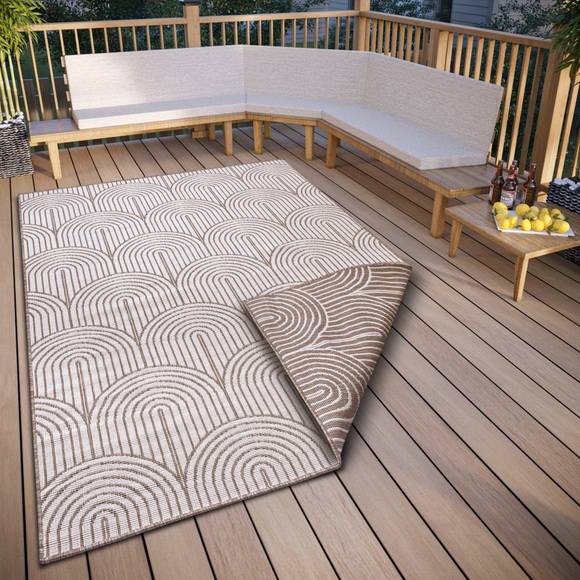HANSE Home Teppich »Pangli, Wendeteppich«, rechteckig, In und Outdoor, Flachgewebe, wendbar, wetterfest, pflegeleicht, robust