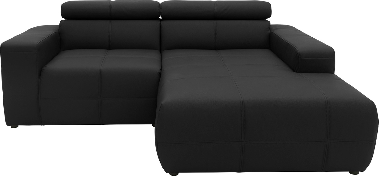 DOMO collection Ecksofa »Brandon«, Mit Kopfteilverstellung, auch in Leder