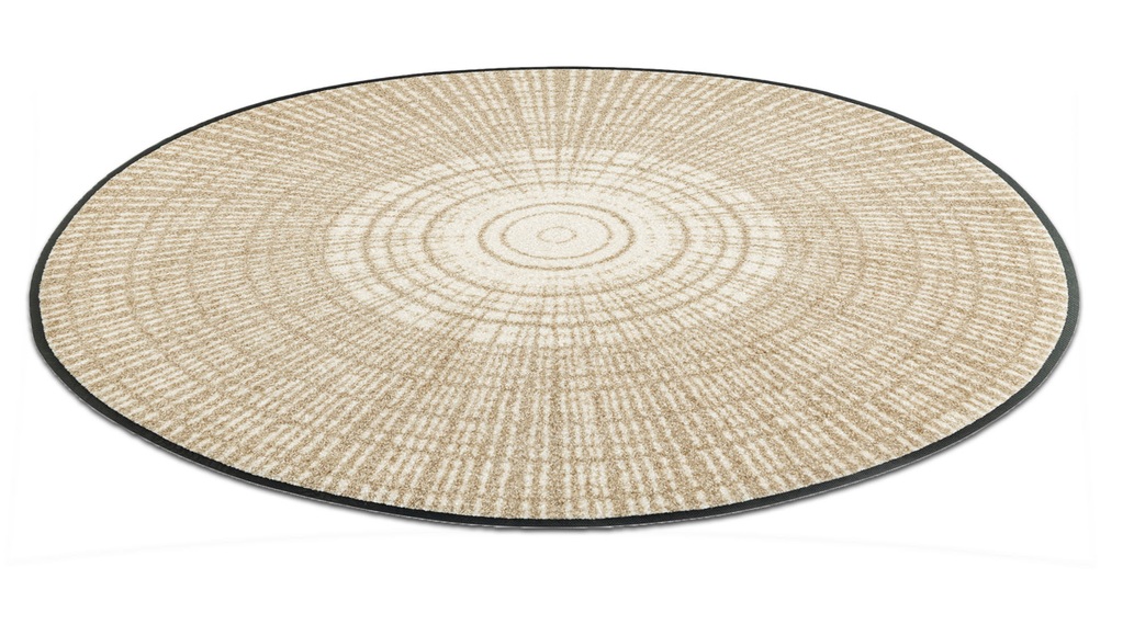 wash+dry by Kleen-Tex Teppich »Cascara beige«, rund, 7 mm Höhe