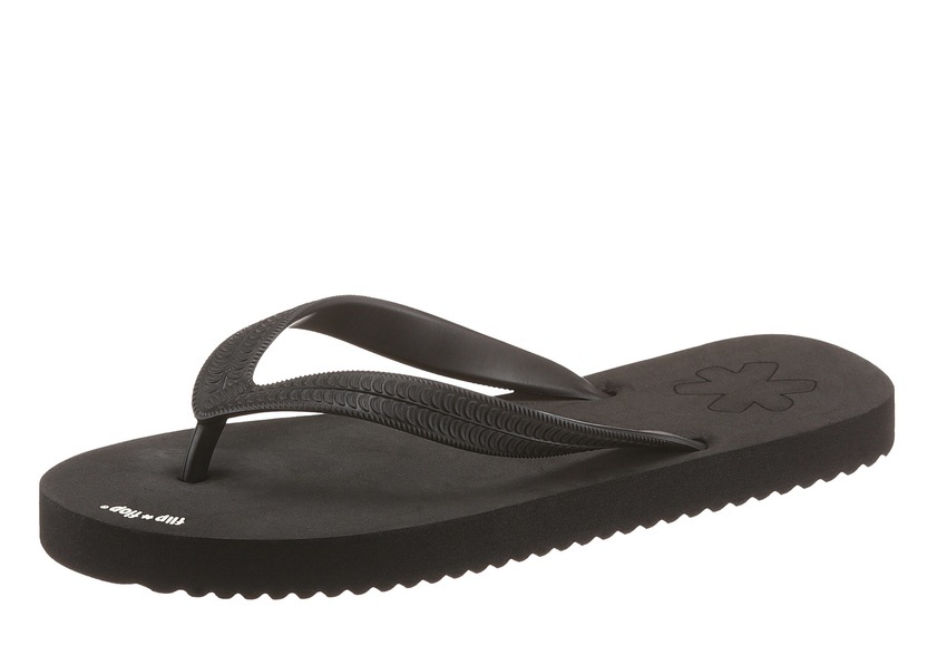 Original Flip-Flops aus Softmaterial Damen schwarz