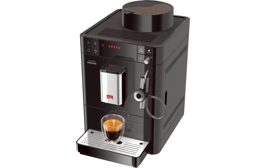 Melitta F 530/1-102 Caffeo Passione One Touch - Kaffeevollautomat (Schwarz)