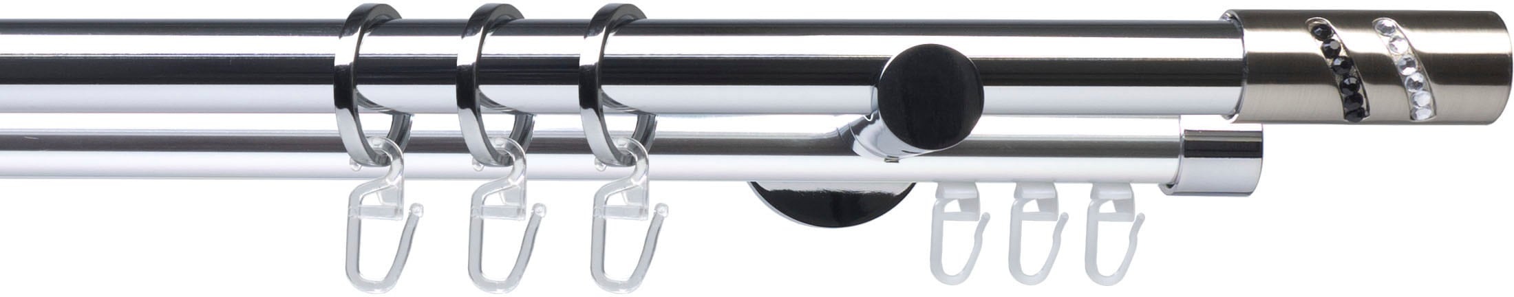 Gardinenstange, »Fertigstilgarnitur 20 mm Piano Boston«, Liedeco, Fixmass