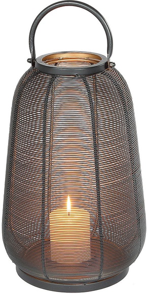 Ambiente Haus Kerzenlaterne »Windlicht aus Metall, Schwarz (H) 46 cm«, (1 St.)
