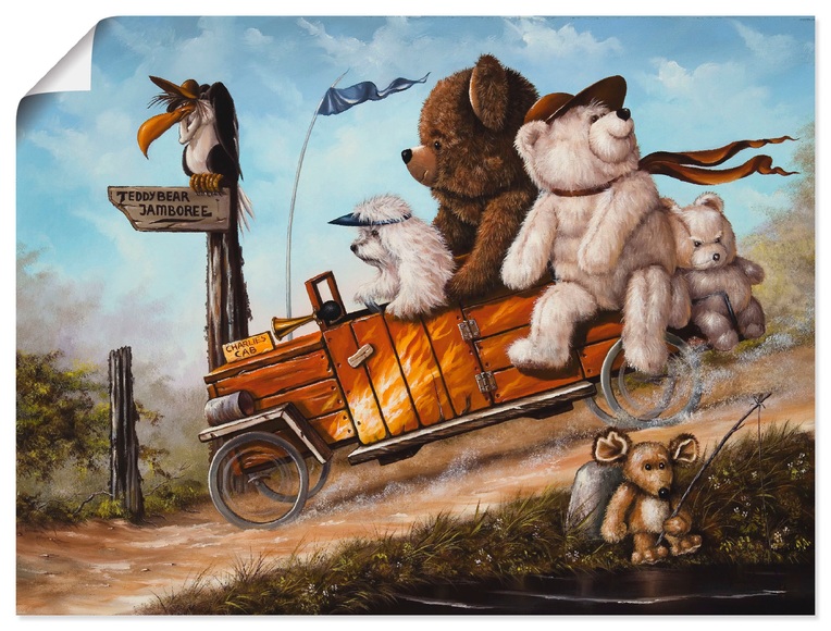 Artland Wandbild »Reisendes Kinderspielzeug«