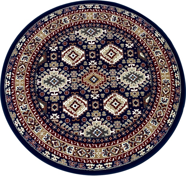 my home Teppich »Diantha«, rund, 9 mm Höhe, Orient - Dekor, Wohnzimmer