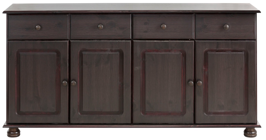 Home affaire Sideboard »Mette«, aus schönem massivem Kiefernholz, in weiteren Farbvarianten, Breite 156 cm