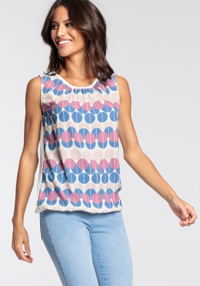 Laura Scott Blusentop, mit modernen Print - NEUE KOLLEKTION
