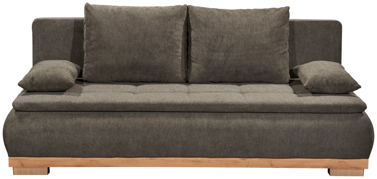 ED EXCITING DESIGN Schlafsofa »Mila«, mit Bettfunktion und Bettkasten, sowie Rücken- und Armlehnkissen