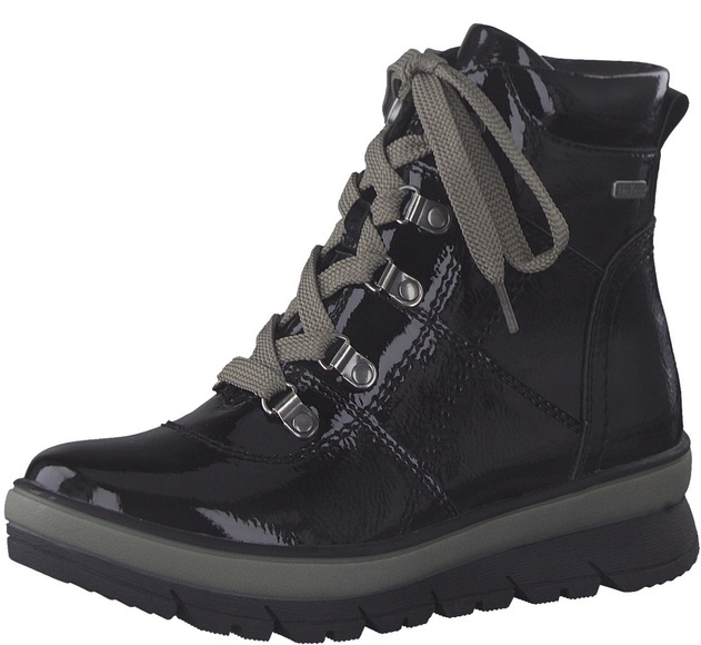Jana Winterboots, in glänzender Optik, H-Weite