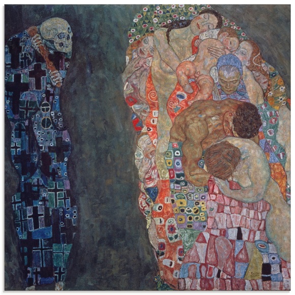 Artland Glasbild »Tod und Leben. Vollendet 1916.«