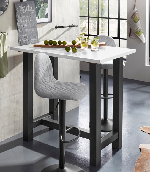 Bartisch, Gestell in U-Form (Breite 120 oder 140 cm)