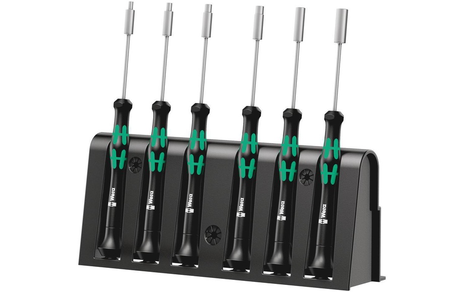 Elektronik- u. Feinmechanik Schraubendreher-Set 6teilig Wera 2069/6 Außen-Sechskant