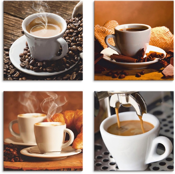 Artland Leinwandbild »Kaffee Bilder«