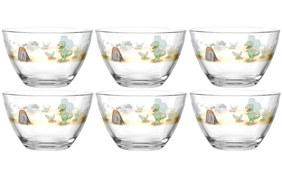 Leonardo Kinderschale Avventura 400 ml, 6 Stück, Dinosaurier