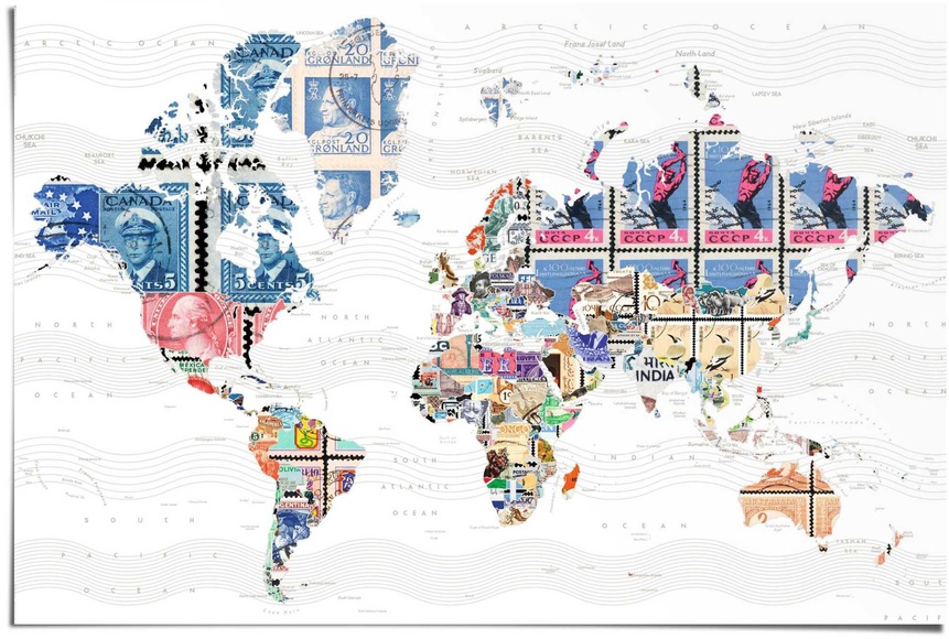 Reinders! Poster »Welt der Briefmarken«, (1 St.)