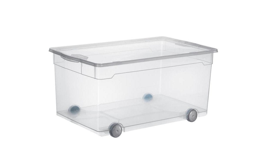 Rotho Aufbewahrungsbox 63 l mit Rollen