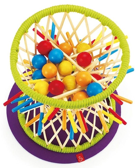 Murmel-Mikado ,,Pallina von HAPE dunkelgruen/bunt