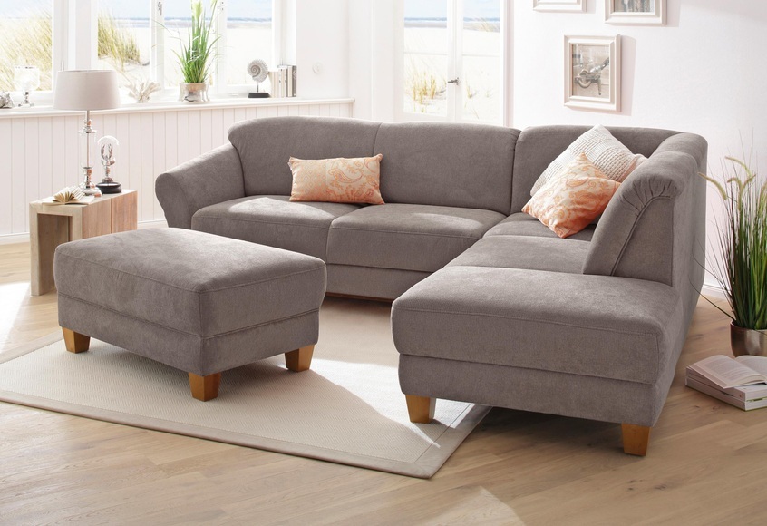 Home affaire Ecksofa »Gotland«, wahlweise mit Sitztiefenverstellung + Bettkasten