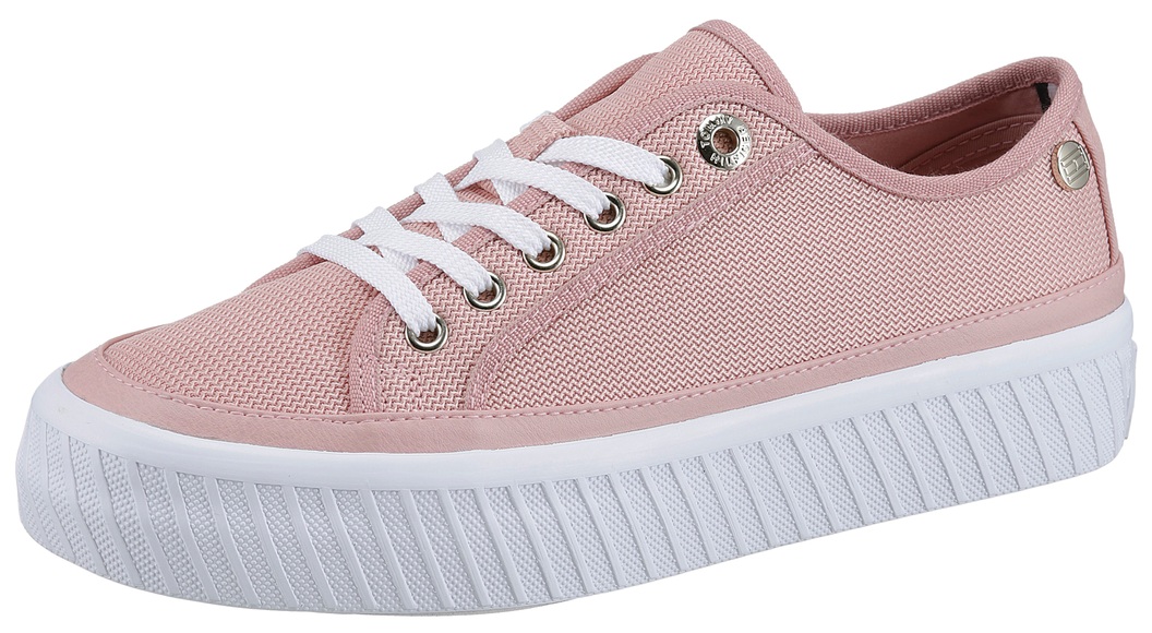 Tommy Hilfiger Plateausneaker »PLATFORM VULCANIZED SNEAKER«, mit Logo an der Ferse