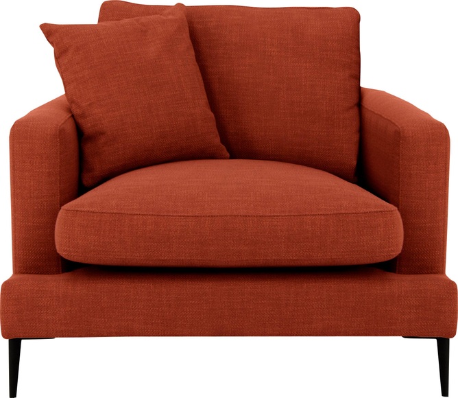 Leonique Sessel »Cozy«, mit Metallbeinen und Zierkissen