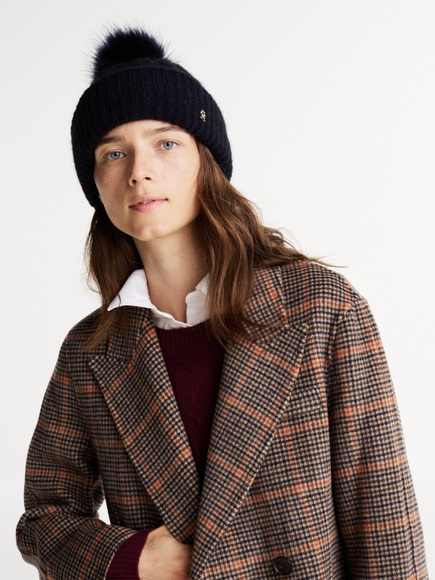 Tommy Hilfiger Beanie »TH TIMELESS BEANIE CABLE«, mit Bommel