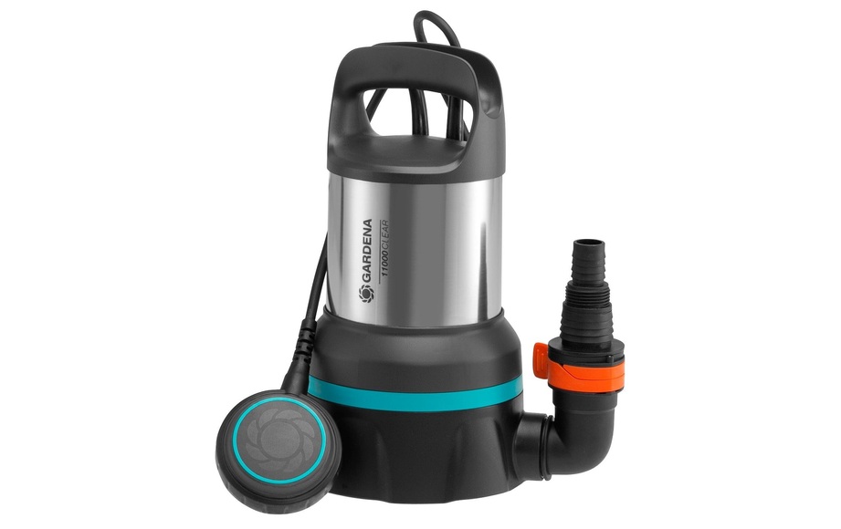 GARDENA 9032-22 - Klarwasser-Tauchpumpe (Schwarz/Silber)