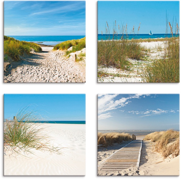Artland Leinwandbild »Strand und Sanddünen«
