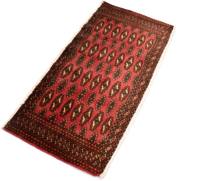 morgenland Wollteppich »Turkaman Teppich handgeknüpft rot«, rechteckig, 8 mm Höhe