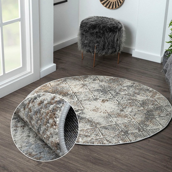 Myflair Möbel & Accessoires Teppich »My Heart«, rund, Kurzflor, Scandi-Design, besonders weich durch Microfaser
