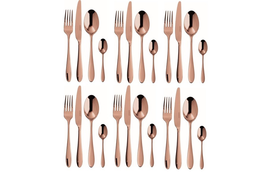 SAMBONET - Besteck-Set Velvet 24-teilig, Kupfer