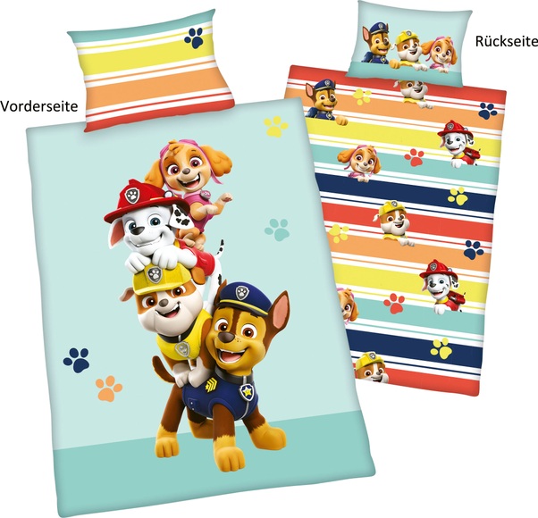 Herding Renforcé Kinder-Wendebettwäsche Paw Patrol