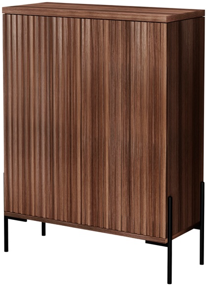 Home affaire Highboard »Valloire«, mit 1 feste und 1 verstellbare Einlegeboden, Breite 93 cm, Höhe 120 cm