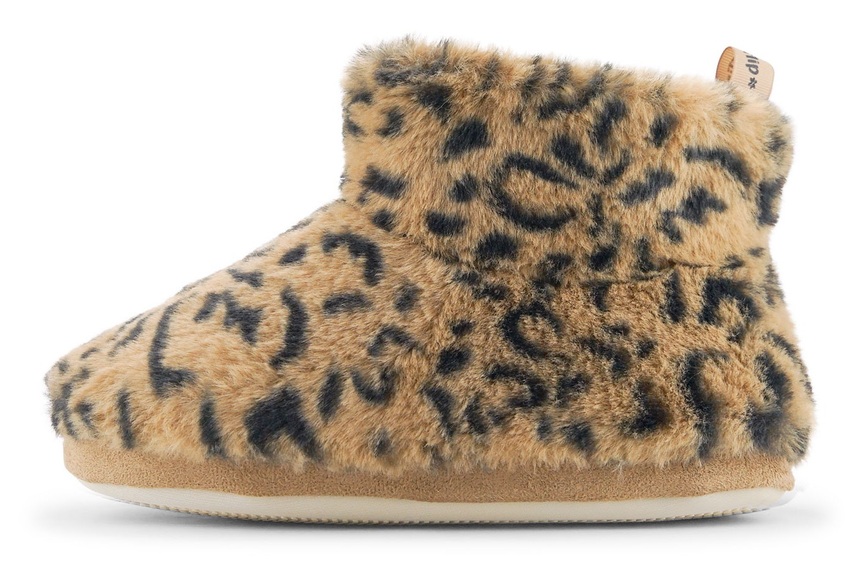 Flip Flop Hüttenschuhe »short*yeti leo«, im flauschigen Leo-Look