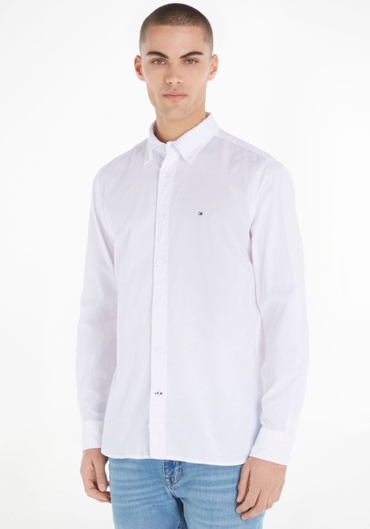 Tommy Hilfiger Langarmhemd »LA-Hemd Flex Poplin«
