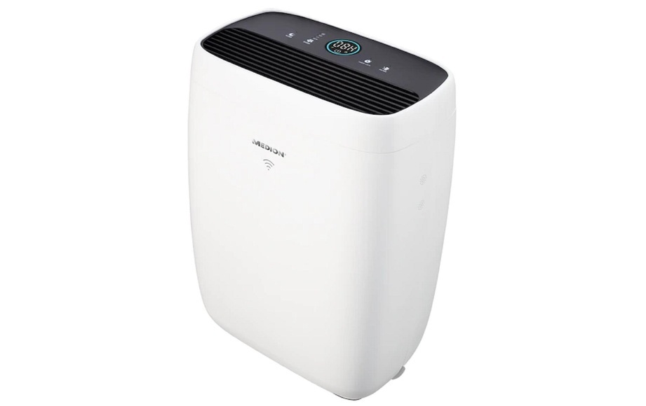 Medion® Luftreiniger »Medion Luftreiniger MD 10378 72 m²«, für 72 m² Räume, Fernsteuerung über App, Filterwechsel, Luftqualitätsanzeige, Timerfunktion, Touch Control