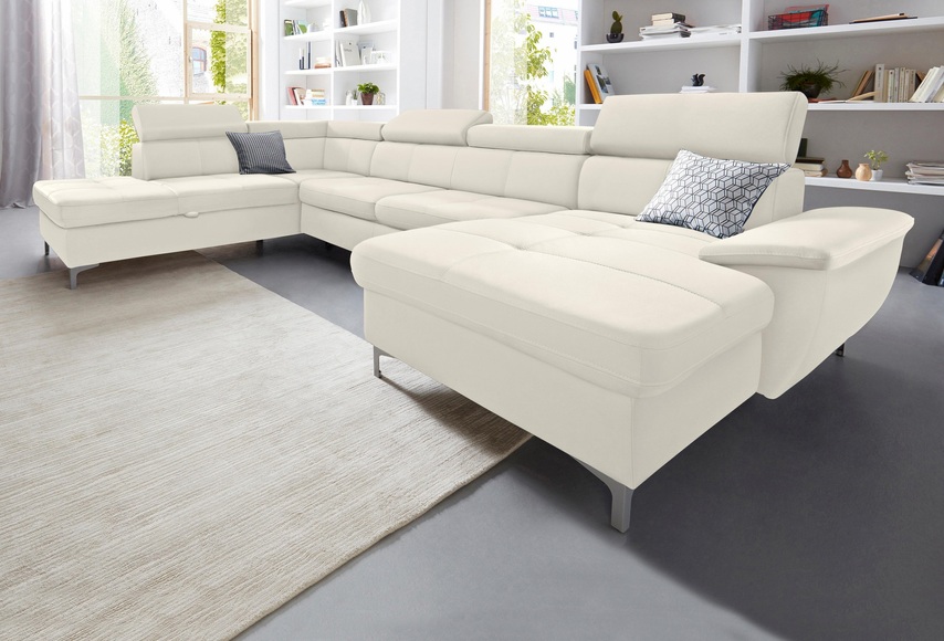 exxpo - sofa fashion Wohnlandschaft, wahlweise mit Bettfunktion und Bettkasten