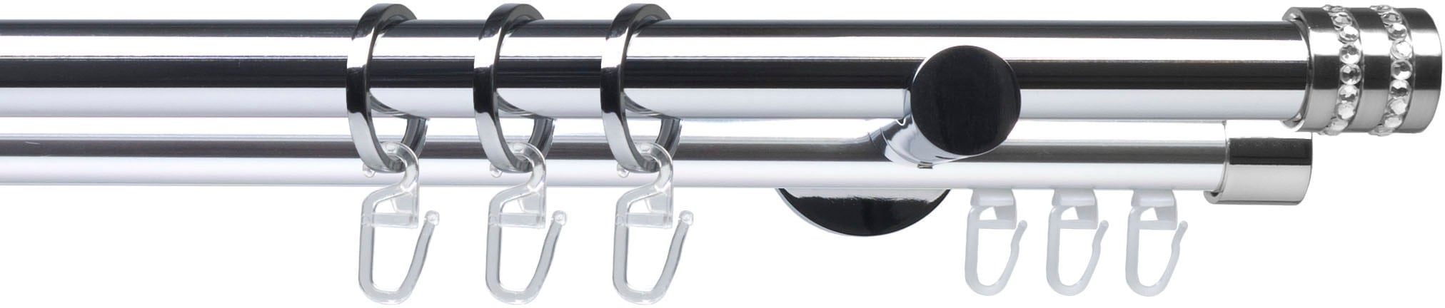 Gardinenstange, »Fertigstilgarnitur 20 mm Piano Miami«, Liedeco, Fixmass
