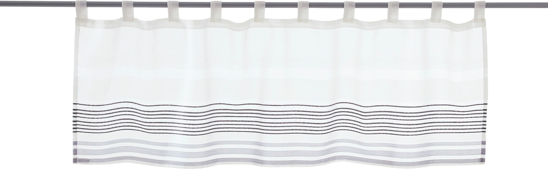 decolife Scheibengardine »Manu«, (1 St.), HxB: 45x140, Scheibengardine mit Webstruktur
