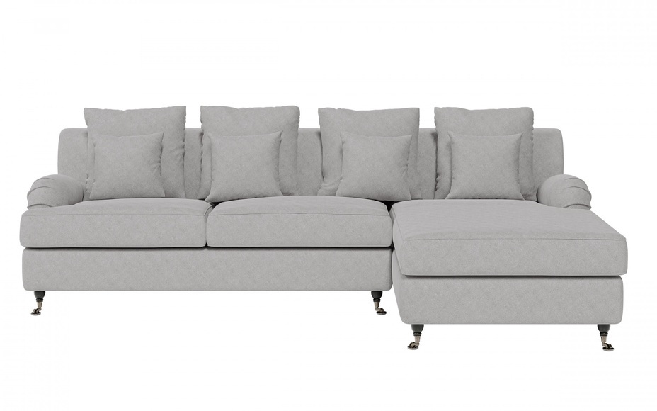 Guido Maria Kretschmer Home&Living Ecksofa »NORIN«, (2 St.), zwei Fussarten: vorne - Rollen, hinten - Holzfüsse