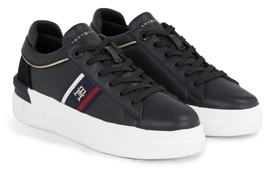 Tommy Hilfiger Keilsneaker »CORP WEBBING COURT SNEAKER«, mit seitlichem Logo-Emblem