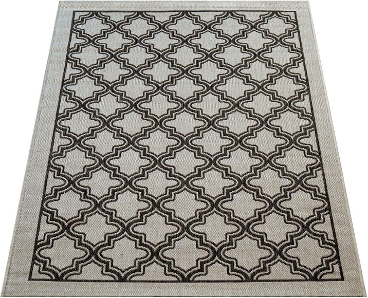 Paco Home Teppich »Coco 209«, rechteckig, 4 mm Höhe, Flachgewebe, In- und Outdoor geeignet, Wohnzimmer