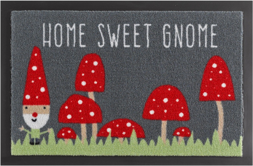Fussmatte, Hanse Home, »Home Sweet Gnome«, rutschhemmend beschichtet, getuftet