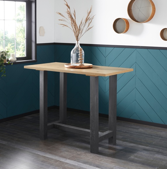 Bartisch, Gestell in U-Form (Breite 120 oder 140 cm)