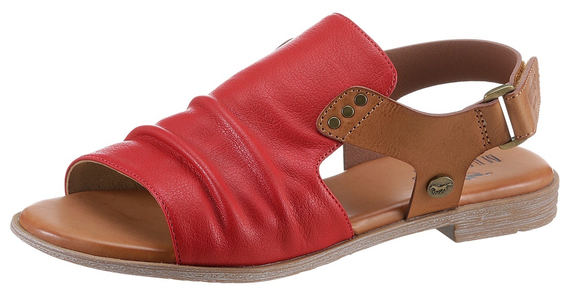Mustang Shoes Riemchensandale, mit Klettverschluss im Fersenbereich