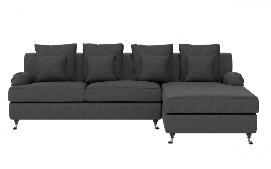 Guido Maria Kretschmer Home&Living Ecksofa »NORIN«, (2 St.), zwei Fussarten: vorne - Rollen, hinten - Holzfüsse