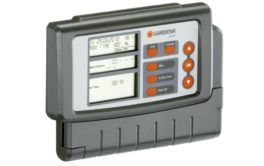 Gardena Classic 6030 - Bewässerungssteuerung (Schwarz/Grau)