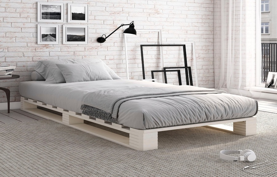 Home affaire Palettenbett »Alasco«, Jugendbett, aus massiver Kiefer