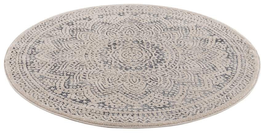 Carpet City Teppich »Art 1652«, rund, 7 mm Höhe, Kurzflor Teppich, Wohnzimmer