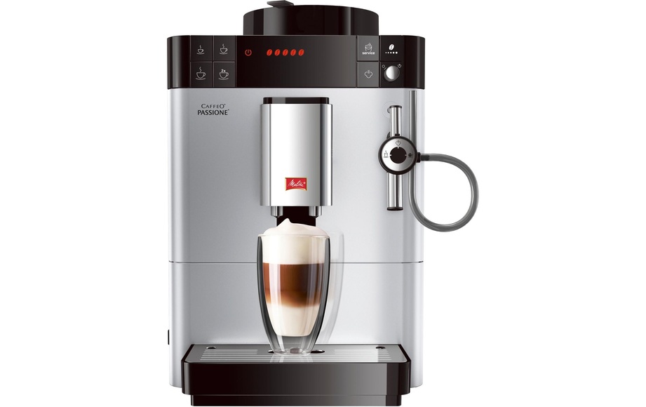 Melitta F 530/1-101 Caffeo Passione One Touch - Kaffeevollautomat (Silber)